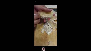 Peeling amp cutting POMELO [upl. by Ulla441]