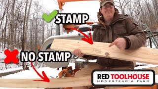 Can you LEGALLY Build with SAWMILL Lumber [upl. by Sherar]