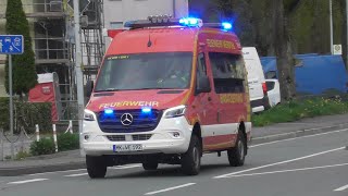 Bullhorn Neuer ELW TLF 3000  DLK 2312  neuer ELW der FF Werdohl Lz Stadtmitte auf Einsatzfahrt [upl. by Pontus869]