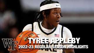 Tyree Appleby 202223 Regular Season Highlights  Wake Forest Guard [upl. by Swor]