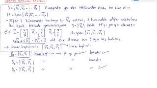 34 Lineer cebir  Geren vektoÌˆrler teoremi [upl. by Lesiram]