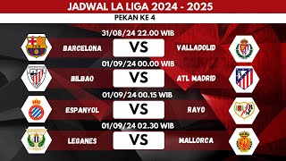 Jadwal Live Streaming La Liga Spanyol 2024 Pekan Ke4  Score808 Live [upl. by Hagerman658]