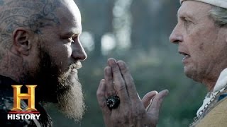 Vikings Ragnar is Baptized Season 3 Episode 9  History [upl. by Eelek]