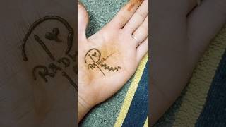 R letter mehandi design mehndi hennadesign mehnddesign heenamehndi ytshort trending artist [upl. by Isak]