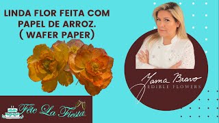 Aula de flor em papel de arroz waferpaper [upl. by Atworth]