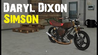 Daryl Dixon Cafe Racer  Simson TuningWerkstatt 3D  5 [upl. by Yleve]