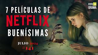 ¿No sabes qué ver 7 Buenas Películas IMPERDIBLES en NETFLIX  Fotograma 24 con David Arce [upl. by Buyer]