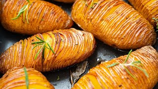 Schnelles Hasselback Kartoffeln Rezept mit 3x Dips [upl. by Joris]