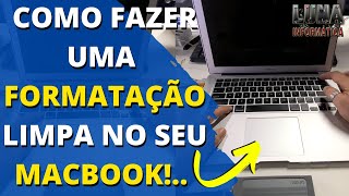 Como Fazer uma Formatação Limpa no MacBook  Passo a Passo Completo [upl. by Amiel261]