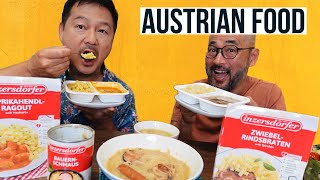 Exploring Austrian Cuisine FirstTime Taste Test of Canned and Instant Delights [upl. by Simonsen]