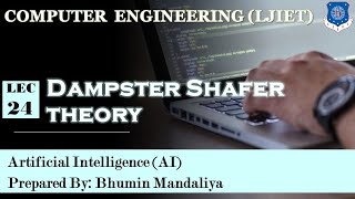 Lec24Dampster shafer theory  Artificial Intelligence  Computer Engineering [upl. by Pierre]