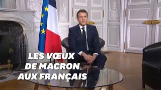 Les vœux dEmmanuel Macron pour lannée 2021 [upl. by Cleland]