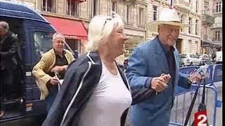 Les acteurs de la série Dallas  vente de bienfaisance à Paris [upl. by Tani]