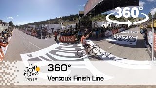 Video 360° Finish Line at the Mont Ventoux  Tour de France 2016 [upl. by Valora716]