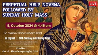 🔴LIVE  NOVINA DEVOTION TO OUR MOTHER OF PERPETUAL HELP AND SUNDAY HOLY MASS I In English [upl. by Cralg]