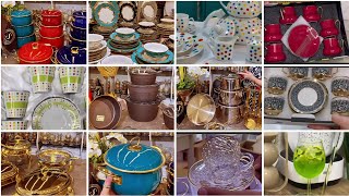 Iraq crockery collection part 20 cookware set Teacups design fancy dishes Non stick crockery vlog [upl. by Penrod]