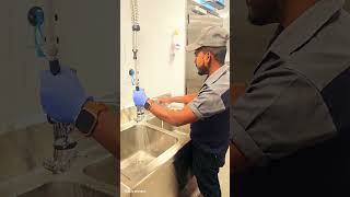 new plumbing sink mixer shower water testing [upl. by Ellerrehs]