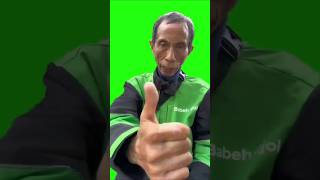 Babeh Ojol Ganteng  Green Screen shorts tiktok music gojek [upl. by Atteval]