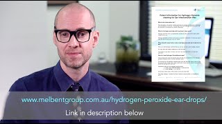 Hydrogen Peroxide Ear Drops  Cleaning Ear Infections and Ear Wax [upl. by Hale]