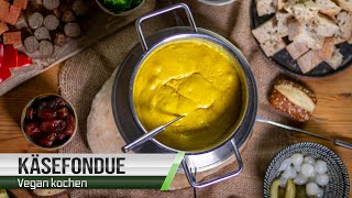 Chäsefondü Schweizer Käsefondue vegan und selbstgemacht [upl. by Swinton]