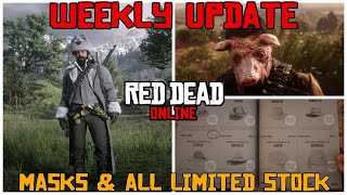 Masks and All Limited Stock Clothing are Back  Red Dead Online [upl. by Yedrahs]