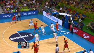 Highlights SloveniaSpain EuroBasket 2013 [upl. by Okuy]