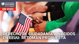 Retoman propuesta de quitar derecho a ciudadanía a nacidos en EEUU Edicion Digital 12 de noviembre [upl. by Joane]