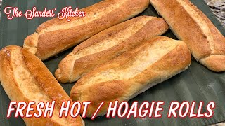 EASY HOAGIE ROLL RECIPE  FUN AND DELICIOUS [upl. by Knorring]