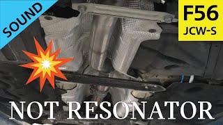 SOUND MINI JCW F56 NO RESONATOR [upl. by Ykcaj]