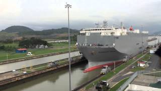 Miraflores Locks Panama Canal in Panama City Part 1 [upl. by Boeschen]