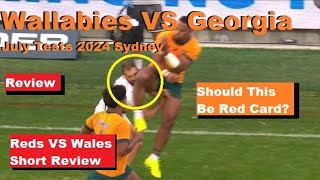 Review Wallabies VS Georgia July Test 2024 Sydney Reactions Analysis amp Recap [upl. by Laemsi]