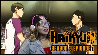 KARASUNO VS SHIRATORIZAWA HAIKYU SEASON 3 EPISODE 1  FIRST TIME WATCHING [upl. by Oigroig]