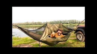 BushBed™  Adventure hammock with unique mosquito net [upl. by Ahsitniuq439]