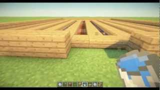 Minecraft How To Make A Good Looking Wheat Farm  Tutorial [upl. by Zippora]