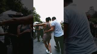 Hector Guajiro amp Jaime Polanco dancing Salsa at Washington Square Park 🔥🔥🔥 [upl. by Ynnad]