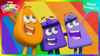 Colouring a Rainbow  FULL EPISODE  S2 E4  Kids Learn Colours  Colourblocks [upl. by Tabbie]