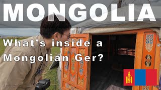 Lets visit a real Mongolian Ger yurt out in the Mongolian steppe steppe mongolia [upl. by Viglione]