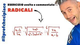 ESPRESSIONE CON RADICALI radicali esercizi n°6  esercizi matematica superiori [upl. by Killoran]