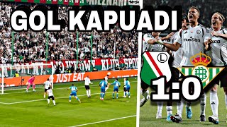 GOL KAPUADI  Legia 10 Real Betis 03102024  UEFA Conference League  Legia TV [upl. by Cormac]