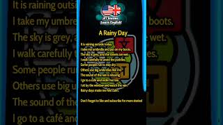 English Story Level 0  A Rainy Day  Learn English Through Story [upl. by Aillimac]