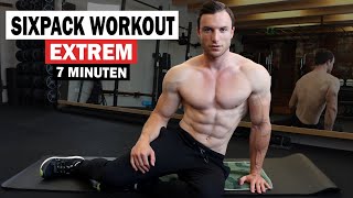 7 Minuten Sixpack Workout für Zuhause  Extrem Effektiv  Sascha Huber [upl. by Voss]