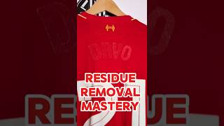 Quick Fix Remove Vinyl Residue from Football Shirts ⚽👕 [upl. by Seely]