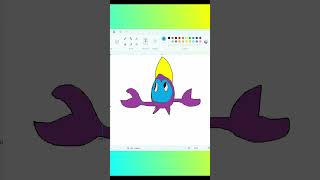 Crabrawler to Salazzle  Poorly Drawing Pokemon Until Lengends ZA  Day 35 pokemon art shorts [upl. by Suhpoelc]