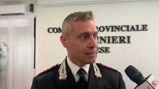 Il saluto del colonnello dei carabinieri Marco Gagliardo [upl. by Monjo]