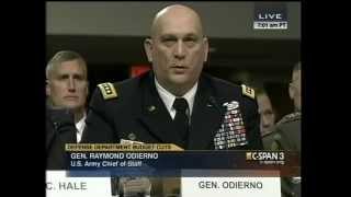 General Ray Odiernos Senate Armed Services Testimony Hollow Army [upl. by Sylera]