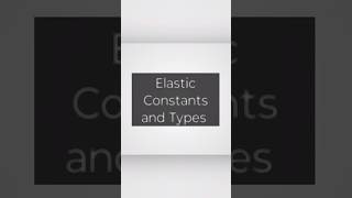 Elastic Constants in somconstruction civilengineeringconstruction youtubeshorts [upl. by Crenshaw]