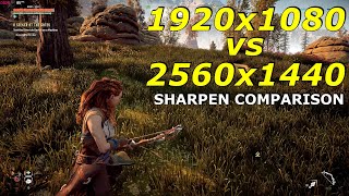 1920x1080 vs 2560x1440  SHARPEN COMPARISON [upl. by Ariam]