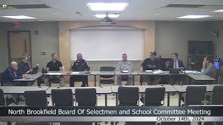 North Brookfield Board of Selectmen and School Committee Meeting October 14th 2024 [upl. by Ynobe]