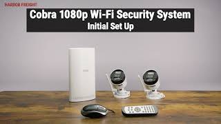 Cobra 8CH NVR WiFi Security System Setup  Harbor Freight [upl. by Noseimaj]