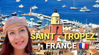 🇨🇵 WALKING AROUND SAINT  TROPEZ FRANCE 🏝 [upl. by Gerg505]